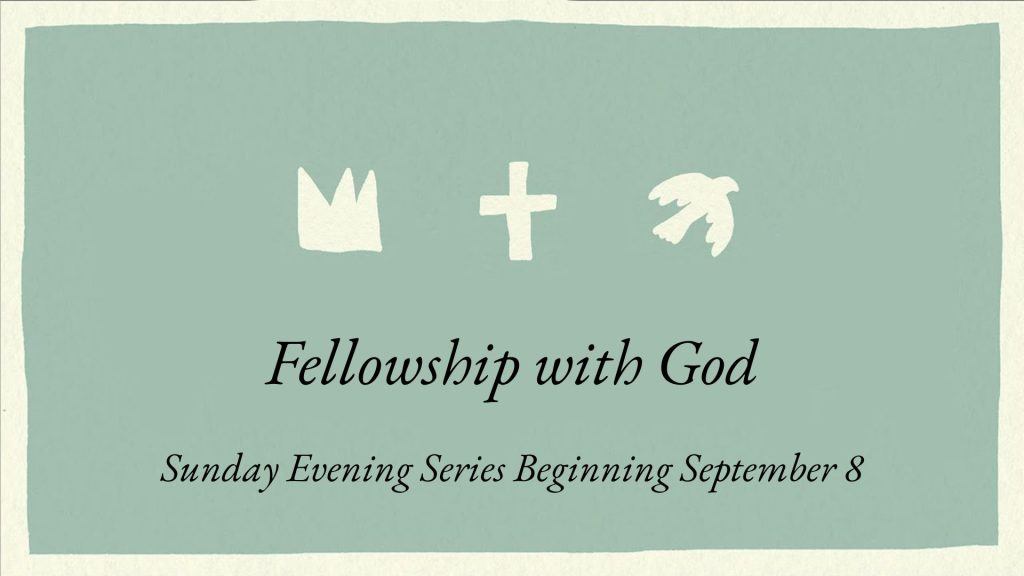 Fellowship with God